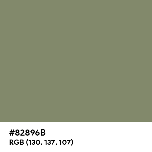 Camouflage Green (Hex code: 82896B) Thumbnail