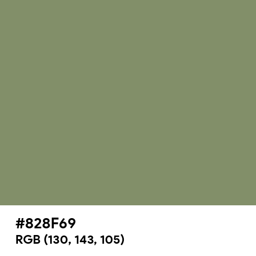 Camouflage Green (Hex code: 828F69) Thumbnail