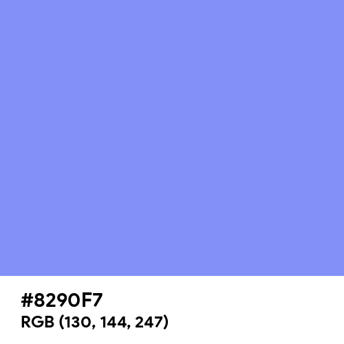 Cornflower Blue (Hex code: 8290F7) Thumbnail