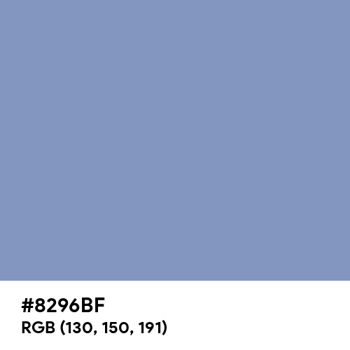 Dark Pastel Blue (Hex code: 8296BF) Thumbnail