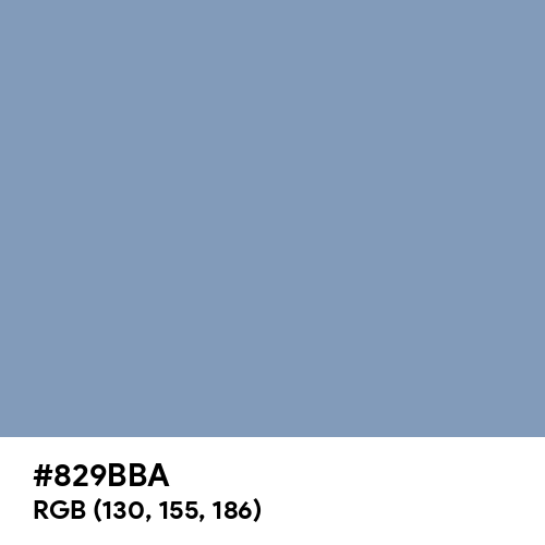 Pewter Blue (Hex code: 829BBA) Thumbnail