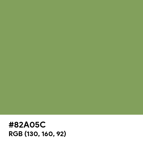 Moss Green (Hex code: 82A05C) Thumbnail