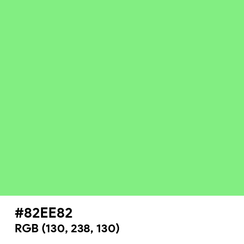 Light Green (Hex code: 82EE82) Thumbnail