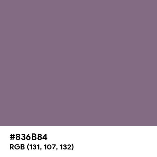 Chinese Violet (Hex code: 836B84) Thumbnail