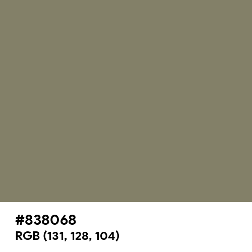 Camouflage Green (Hex code: 838068) Thumbnail