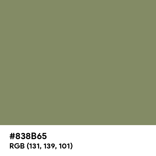 Camouflage Green (Hex code: 838B65) Thumbnail