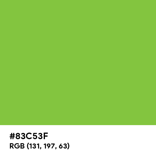 Wild Lime (Hex code: 83C53F) Thumbnail