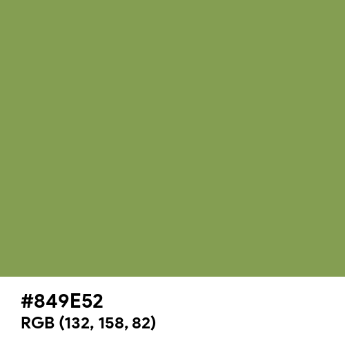 Moss Green (Hex code: 849E52) Thumbnail