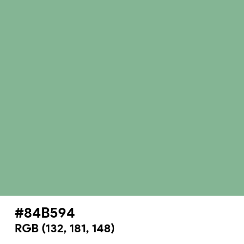 Dark Sea Green (Hex code: 84B594) Thumbnail