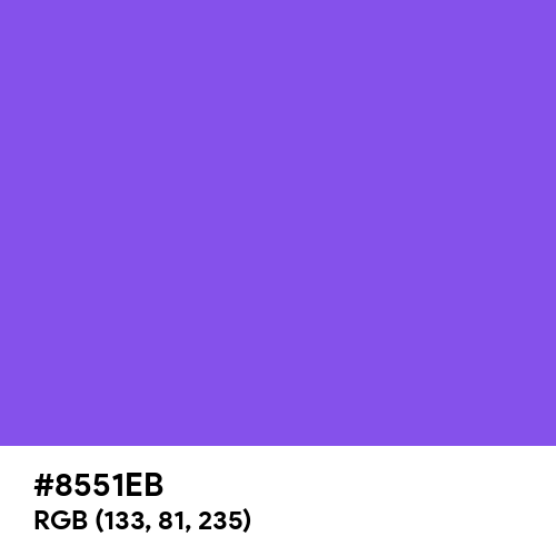 Lavender Indigo (Hex code: 8551EB) Thumbnail