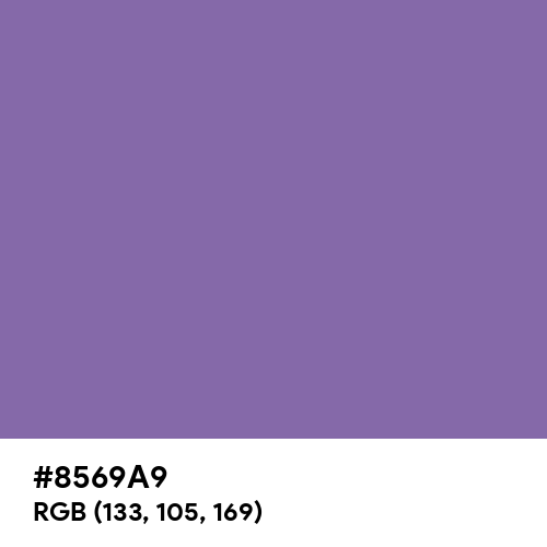 Middle Blue Purple (Hex code: 8569A9) Thumbnail