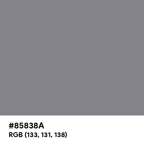 Taupe Gray (Hex code: 85838A) Thumbnail