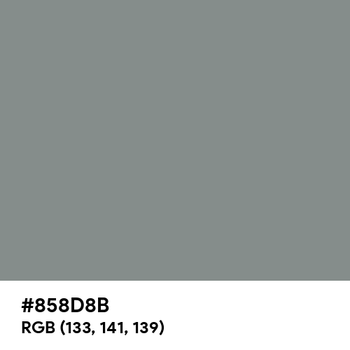 Philippine Gray (Hex code: 858D8B) Thumbnail