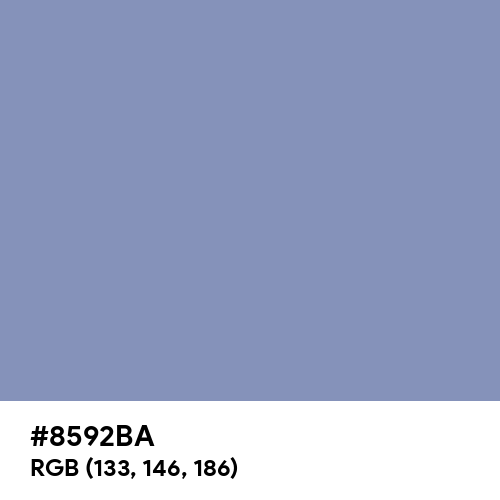 Cool Grey (Hex code: 8592BA) Thumbnail