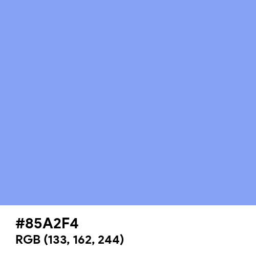 Light Cobalt Blue (Hex code: 85A2F4) Thumbnail