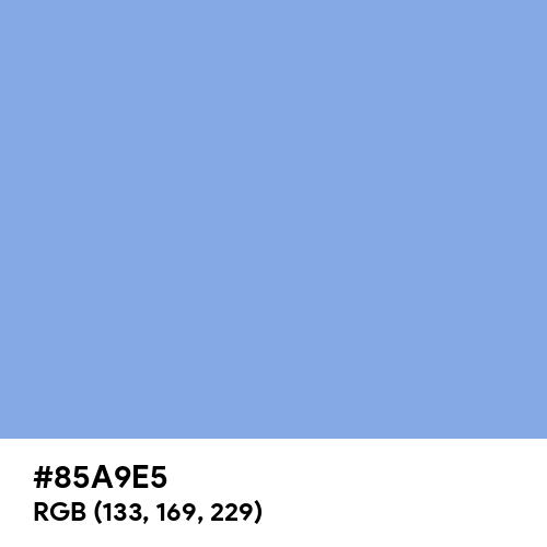 Light Cobalt Blue (Hex code: 85A9E5) Thumbnail