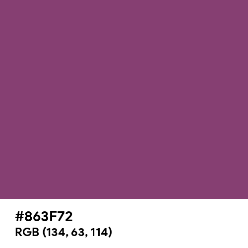 Twilight Lavender (Hex code: 863F72) Thumbnail
