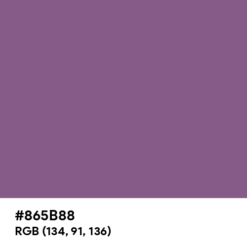 Chinese Violet (Hex code: 865B88) Thumbnail