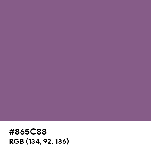 Chinese Violet (Hex code: 865C88) Thumbnail