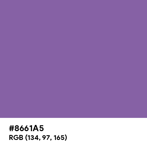 Bluish Purple (Hex code: 8661A5) Thumbnail
