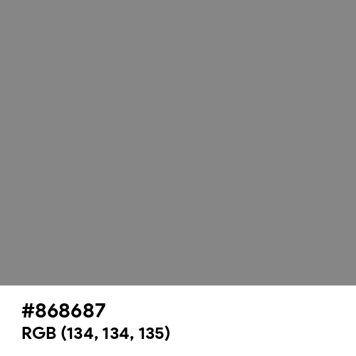 Taupe Gray (Hex code: 868687) Thumbnail