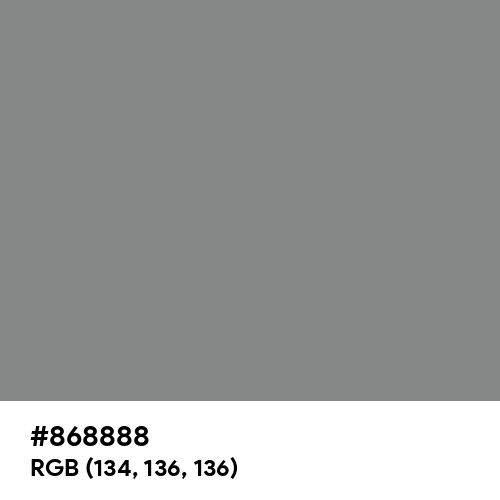 Taupe Gray (Hex code: 868888) Thumbnail