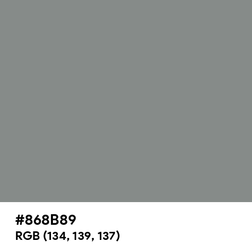 Philippine Gray (Hex code: 868B89) Thumbnail