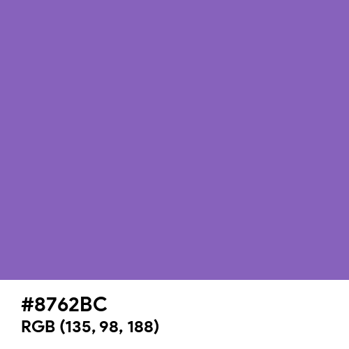 Middle Blue Purple (Hex code: 8762BC) Thumbnail
