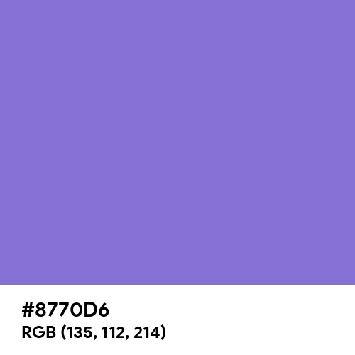 Medium Purple (Hex code: 8770D6) Thumbnail