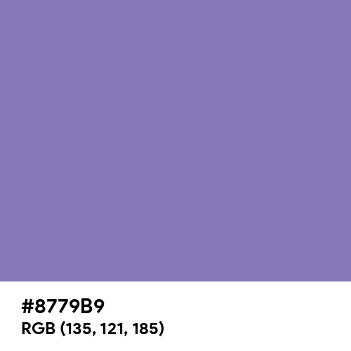 Middle Blue Purple (Hex code: 8779B9) Thumbnail
