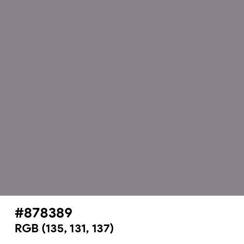 Taupe Gray (Hex code: 878389) Thumbnail