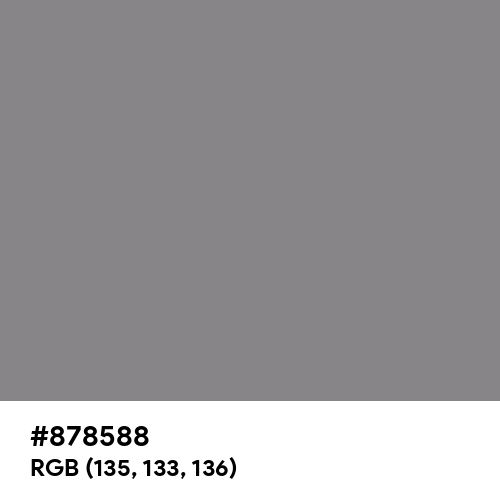 Taupe Gray (Hex code: 878588) Thumbnail