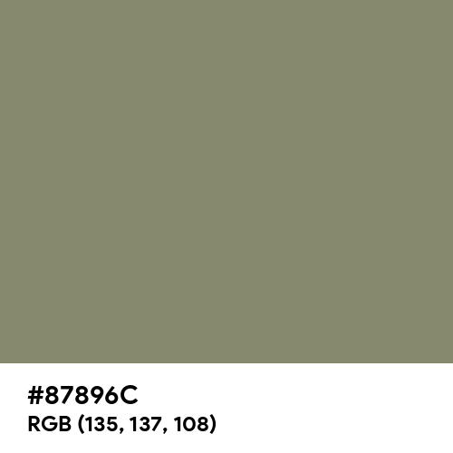 Camouflage Green (Hex code: 87896C) Thumbnail