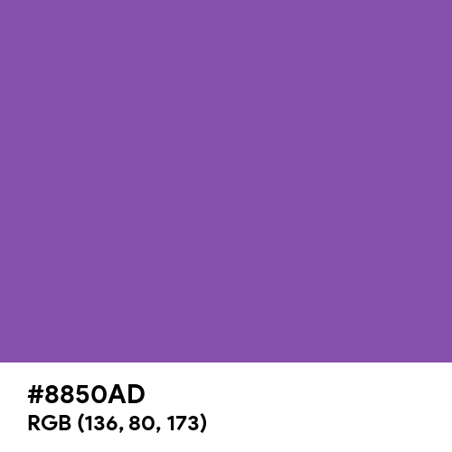 Royal Purple (Hex code: 8850AD) Thumbnail