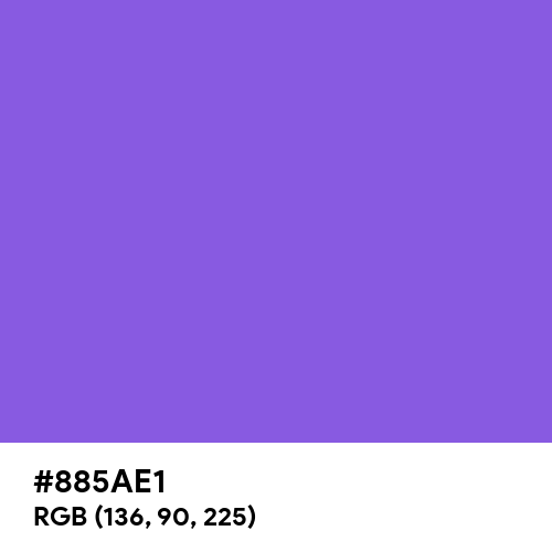 Lavender Indigo (Hex code: 885AE1) Thumbnail