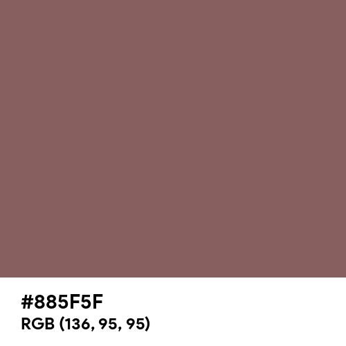 Rose Taupe (Hex code: 885F5F) Thumbnail