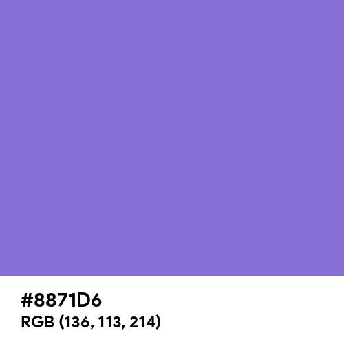 Medium Purple (Hex code: 8871D6) Thumbnail