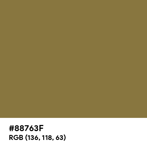 Old Moss Green (Hex code: 88763F) Thumbnail