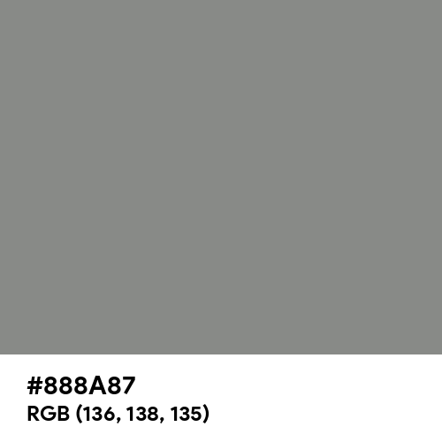 Taupe Gray (Hex code: 888A87) Thumbnail