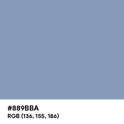 Pewter Blue (Hex code: 889BBA) Thumbnail