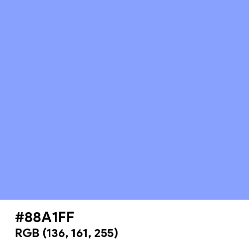 French Sky Blue (Hex code: 88A1FF) Thumbnail