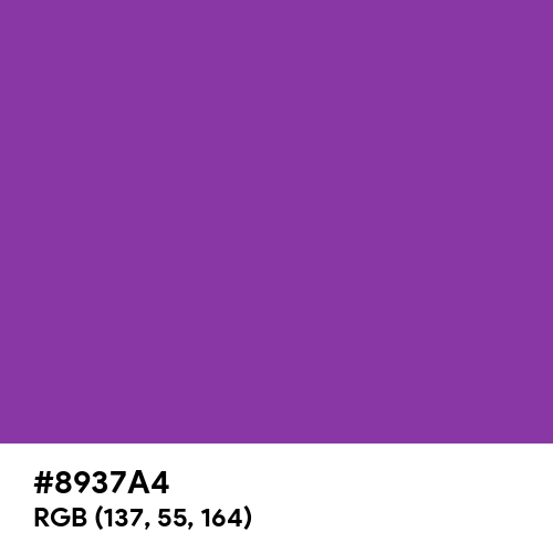 Young Purple (Hex code: 8937A4) Thumbnail