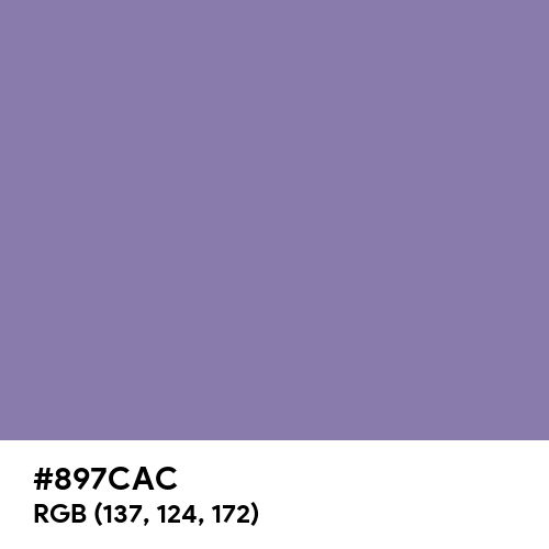 Iris Purple (Hex code: 897CAC) Thumbnail