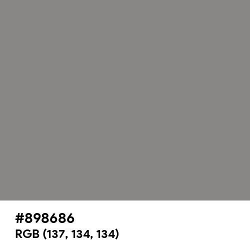 Taupe Gray (Hex code: 898686) Thumbnail
