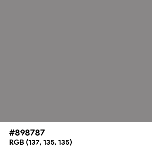Taupe Gray (Hex code: 898787) Thumbnail