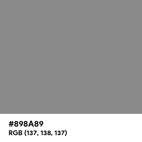 Philippine Gray (Hex code: 898A89) Thumbnail