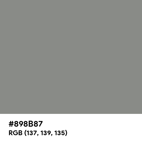 Philippine Gray (Hex code: 898B87) Thumbnail