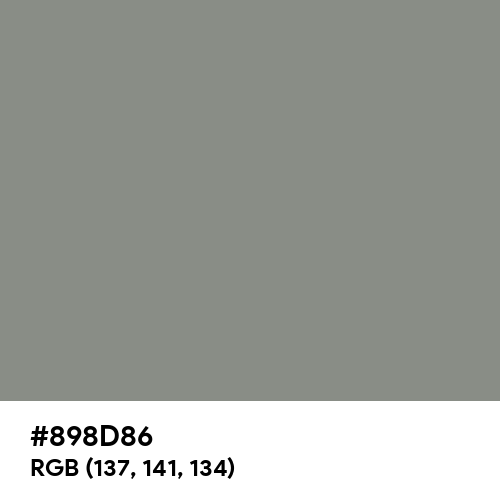 Philippine Gray (Hex code: 898D86) Thumbnail