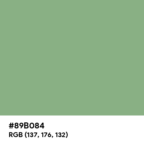 Dark Sea Green (Hex code: 89B084) Thumbnail