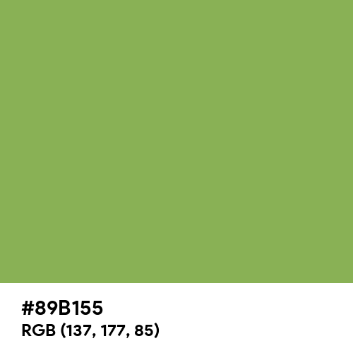 Bud Green (Hex code: 89B155) Thumbnail